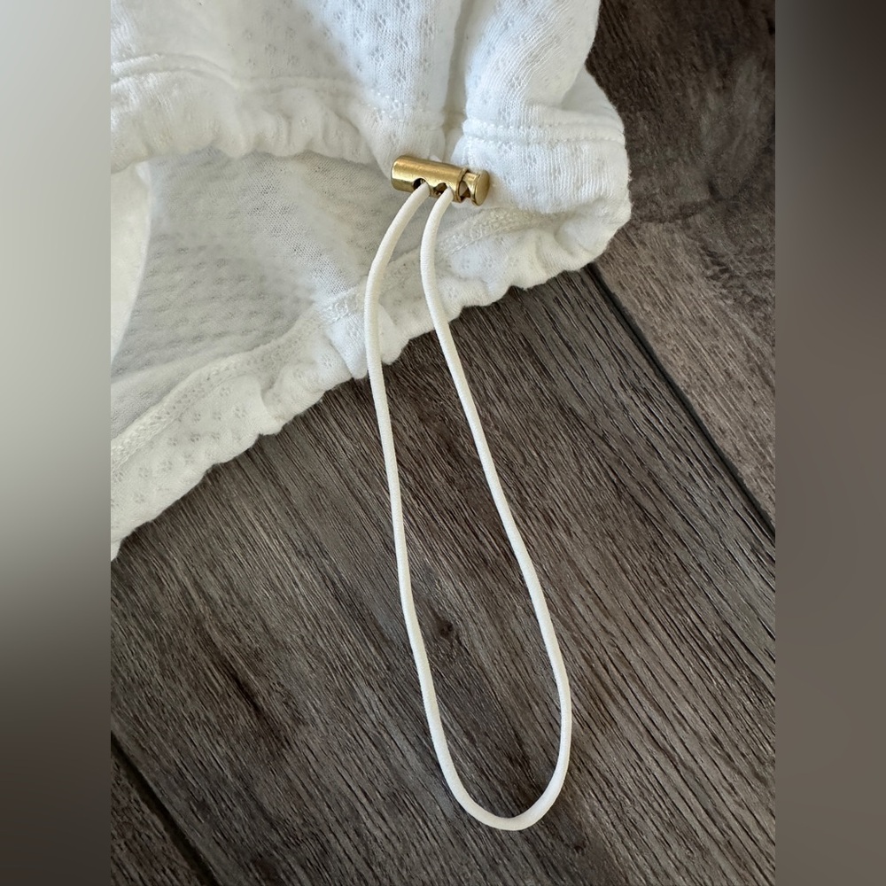 J. Crew White Textured Quarter-Zip Pullover - Picture 7 of 10